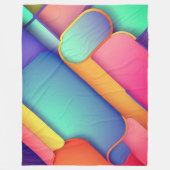 Couverture Polaire Art moderne, Dplis de couleurs (Devant)