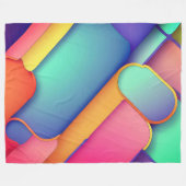 Couverture Polaire Art moderne, Dplis de couleurs (Devant (Horizontal))