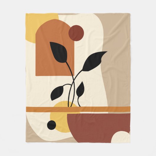 Couverture Polaire Art moderne géométrique (Devant)
