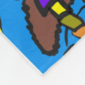 Couverture Polaire Art Moderne Lot Blanche (Coin)