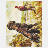 Couverture Polaire Art noir de formation de canard de chien de (Devant)