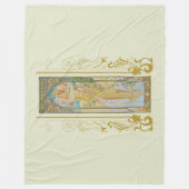 Couverture Polaire Art Nouveau Alphonse Mucha - La luminosité du jour (Devant)