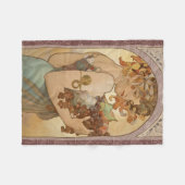 Couverture Polaire Art Nouveau Femme Mucha Belle (Devant (Horizontal))