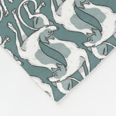 Couverture Polaire Art nouveau Greyhounds (Coin)