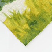 Couverture Polaire Art numérique d'aquarelle de Schnauzer miniature (Coin)