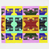 Couverture Polaire Art pop (Devant (Horizontal))