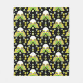 Couverture Polaire Art populaire de Chouette scandinave (Devant)