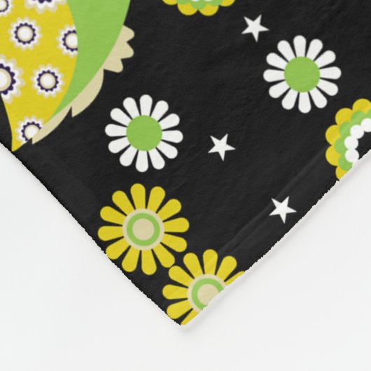 Couverture Polaire Art populaire de Chouette scandinave (Coin)