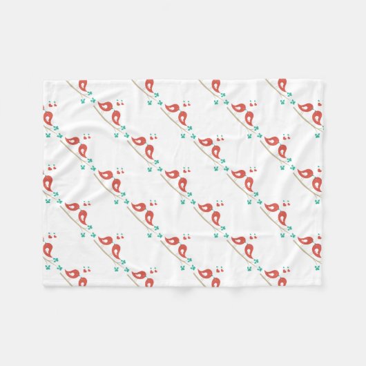 Couverture Polaire Art populaire Inséparable (Devant (Horizontal))