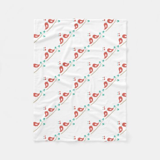 Couverture Polaire Art populaire Inséparable (Devant)