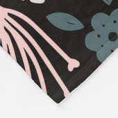 Couverture Polaire Art populaire scandinave : Oiseaux colorés. (Coin)