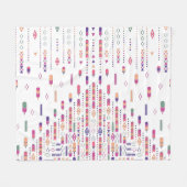 Couverture Polaire Art Populaire Tribal En Motif Structuré (Devant (Horizontal))