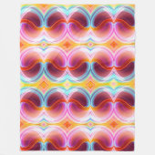 COUVERTURE POLAIRE ART PSYCHEDELIQUE ABSTRAIT MODERNE ÉLÉGANT (Devant)
