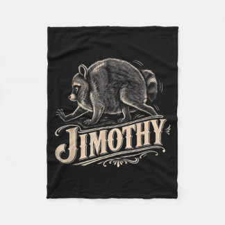 Couverture Polaire Art Rétro des Années 80 de Jimothy Raccoon