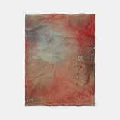 Couverture Polaire Art rouge or bleu Abstrait (Devant)