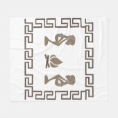 Couverture Polaire art tribal africain Abstrait (Devant (Horizontal))