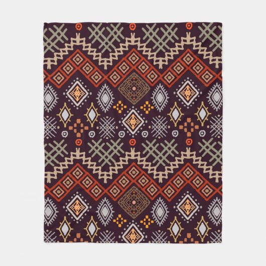Couverture Polaire Art tribal boho sans couture motif (Devant)