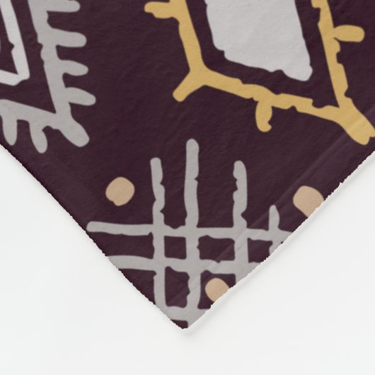 Couverture Polaire Art tribal boho sans couture motif (Coin)