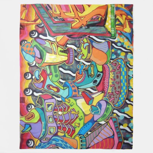 Couverture Polaire Art urbain 1. (Devant)