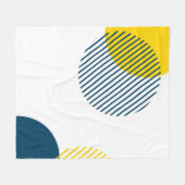 Couverture Polaire Art urbain abstrait moderne, simple, minimal et te (Devant (Horizontal))