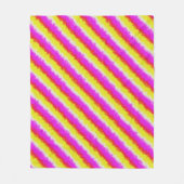 Couverture Polaire Artdeco rose Jaune Artdeco Arc-en-ciel rayures (Devant)