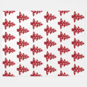 Couverture Polaire Artisanat de Noël avec Motif à boutons (Devant (Horizontal))