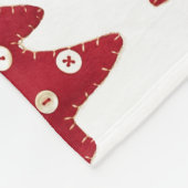 Couverture Polaire Artisanat de Noël avec Motif à boutons (Coin)