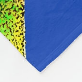 Couverture Polaire Artiste de la Giraffe Pop Art avec Flower (Coin)