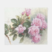 Couverture Polaire Artiste Français Paul De Longpre Roses Roses (Devant (Horizontal))