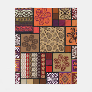 Couverture Polaire Arts indiens, jeu créatif sans couture.