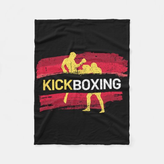 Couverture Polaire Arts martiaux de kickboxing (Devant)