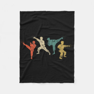 Couverture Polaire Arts Martiaux vintages Enfants Et Adultes Karate S