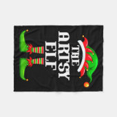 Couverture Polaire Artsy Elf Matching Family Group Christmas Party Py (Devant (Horizontal))