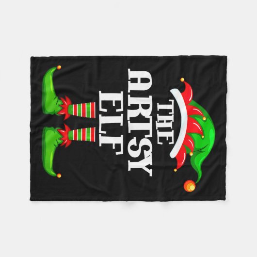 Couverture Polaire Artsy Elf Matching Family Group Christmas Party Py (Devant (Horizontal))