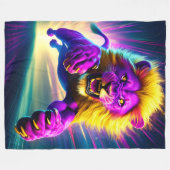 Couverture Polaire Artsy Lion (Devant (Horizontal))