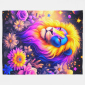 Couverture Polaire Artsy Lion (Devant (Horizontal))