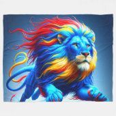 Couverture Polaire Artsy Lion (Devant (Horizontal))