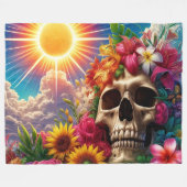 Couverture Polaire Artsy Skull (Devant (Horizontal))