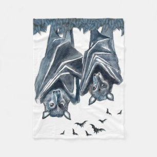 Couverture Polaire Artwork de chauve-souris à fruits