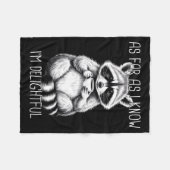 Couverture Polaire As Far As I Know I'm Delightful Raccoon (Devant (Horizontal))