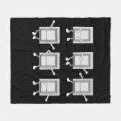 Couverture Polaire Ascenseur Technicien Cadeau Hommes Ascenseur Mécan (Devant (Horizontal))