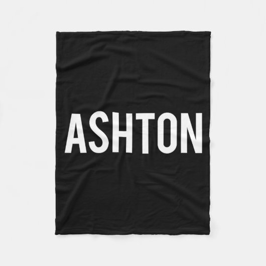 Couverture Polaire Ashton - Cool New Funny Name Fan Gift Tee  (Devant)
