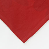 Couverture Polaire Asie Floral blanc cerisier rouge (Coin)