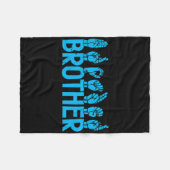 Couverture Polaire Asl Brother American Sign Language Sensibilisation (Devant (Horizontal))