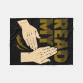 Couverture Polaire Asl Hand Gesture Deaf Hearing Loss Awareness 12  (Devant (Horizontal))