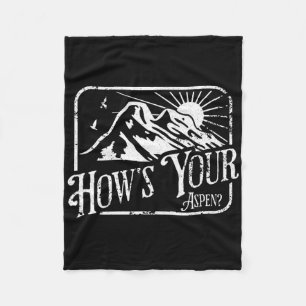 Couverture Polaire Aspen amusant Colorado Ski Ski Comment est votre A