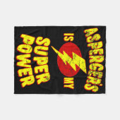 Couverture Polaire Asperger's Is My Super Power (Devant (Horizontal))