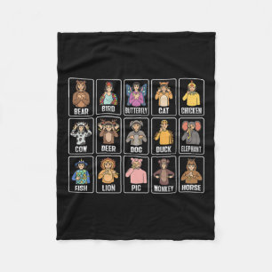 Couverture Polaire Assil Gesture Animaux Sourds Perte auditive Adjudi