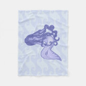 Couverture Polaire Assis Mermaid bleu (Devant)