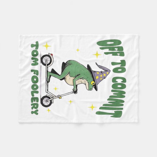 Couverture Polaire Assistant Grenouille Whimsical Désactivé Pour Enga (Devant (Horizontal))